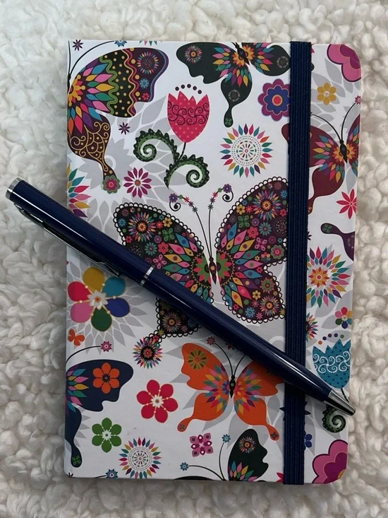 Colorful Butterfly Hardcover Lined Page Journal + Pen Set - Picture 6 of 6